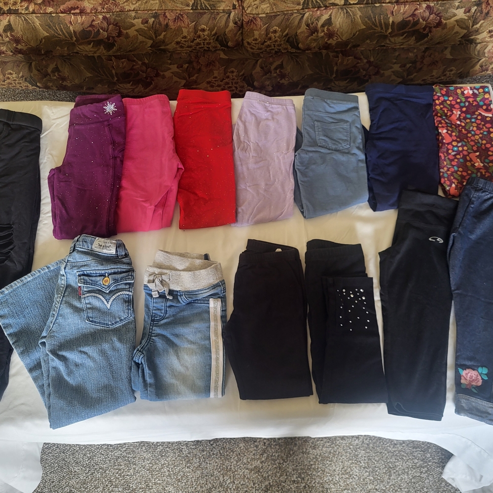 Colorful Assorted Leggings and Jeans Collection